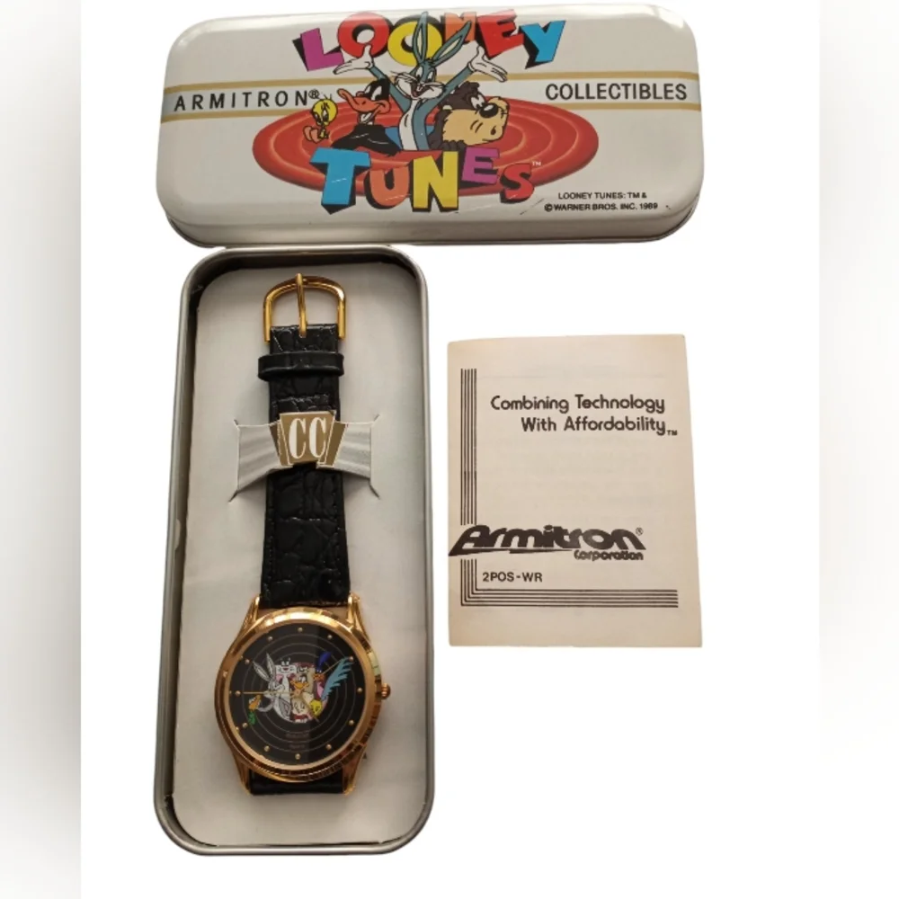 Looney Tunes Watch Armitron Collectibles Warner Bros. 1992 Bugs Bunny & Friends